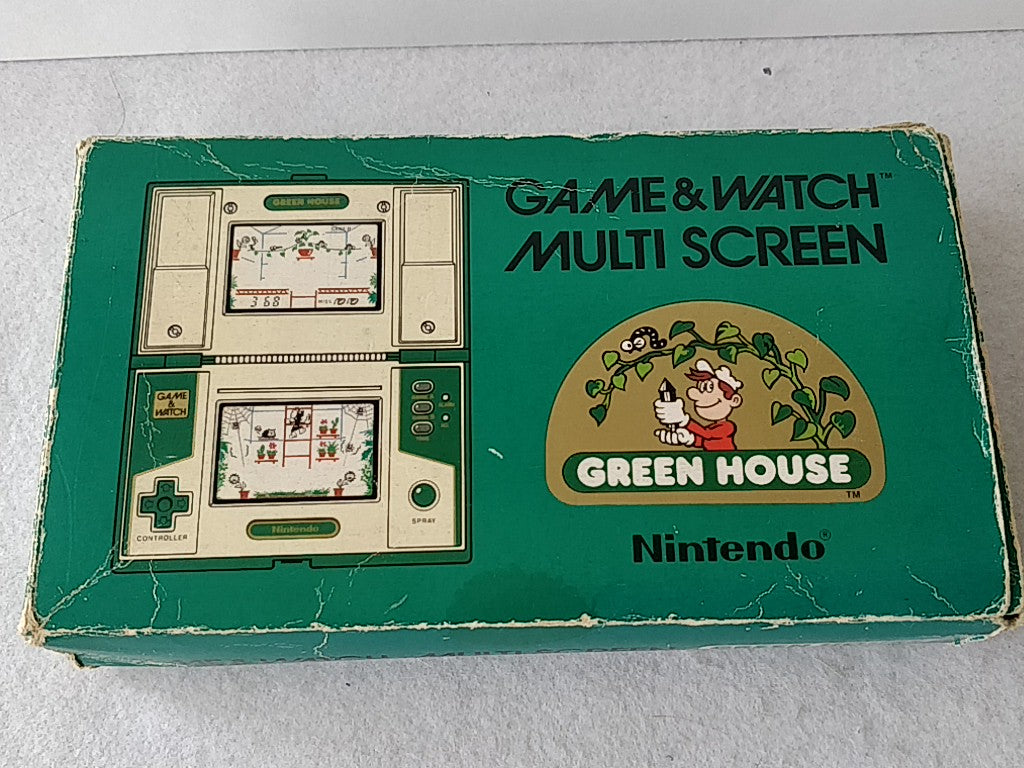 Used Nintendo Game & Watch GREEN HOUSE Multi Screen concole, Boxed set-d1019- - Hakushin Retro Game shop