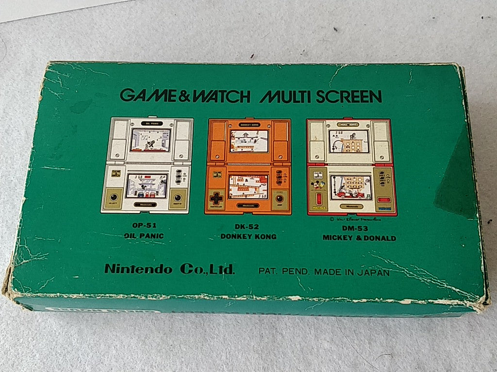 Used Nintendo Game & Watch GREEN HOUSE Multi Screen concole, Boxed set-d1019-