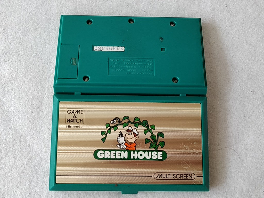 Used Nintendo Game & Watch GREEN HOUSE Multi Screen concole, Boxed set-d1019- - Hakushin Retro Game shop