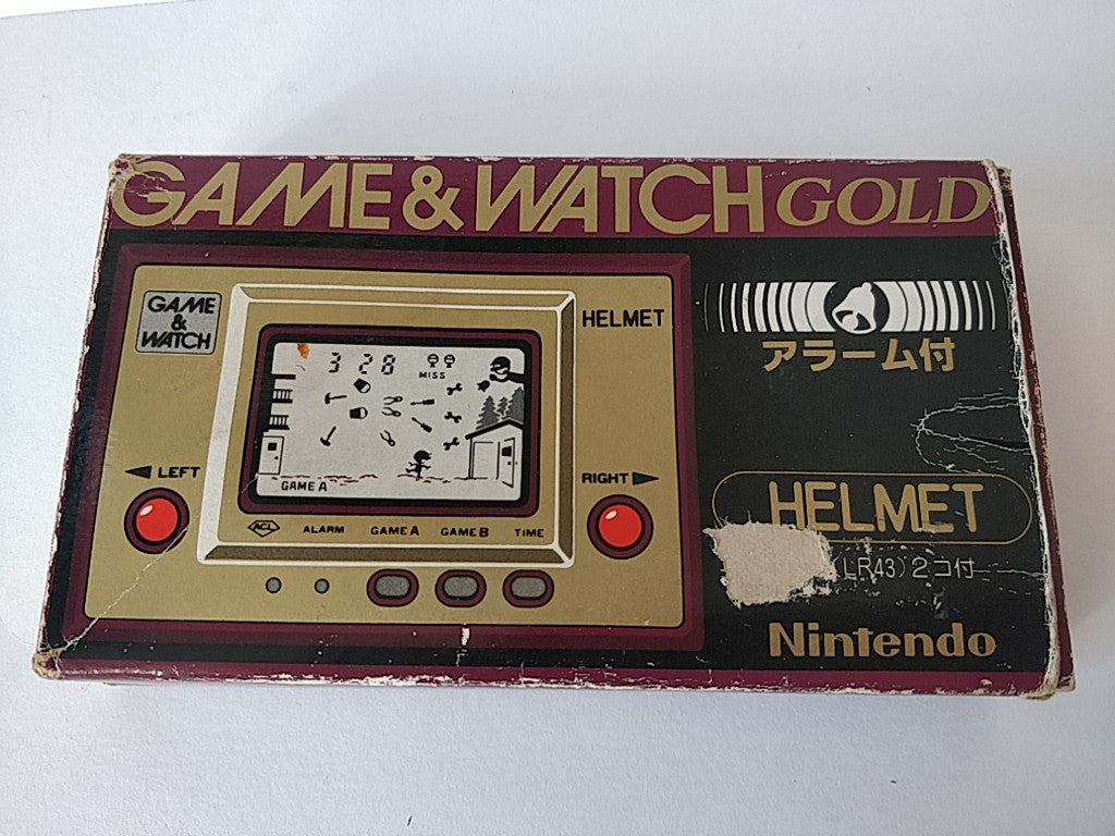 Vintage Nintendo Game & Watch Helmet LSI Screen,Manual,Boxed set/tested-d1020-