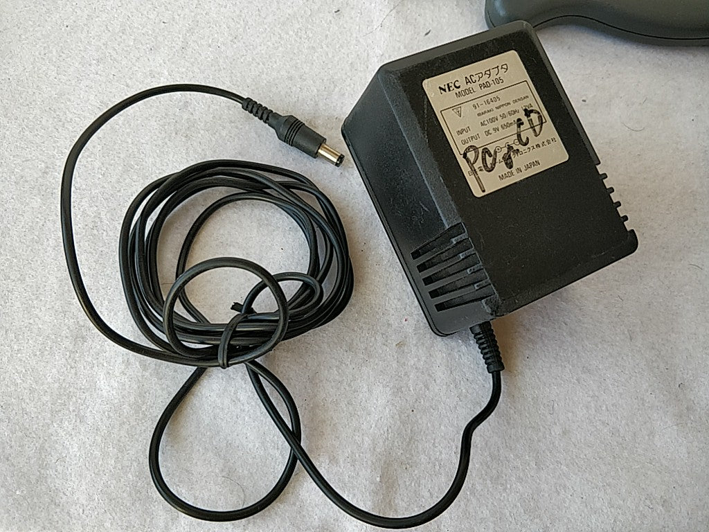 NEC PC Engine Shuttle Console(TurboGrafx-16) Pad,PSU,AV cable,Game/tested-d1028- - Hakushin Retro Game shop