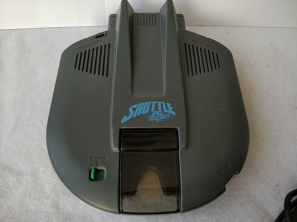 NEC PC Engine Shuttle Console(TurboGrafx-16) Pad,PSU,AV cable,Game/tested-d1028- - Hakushin Retro Game shop
