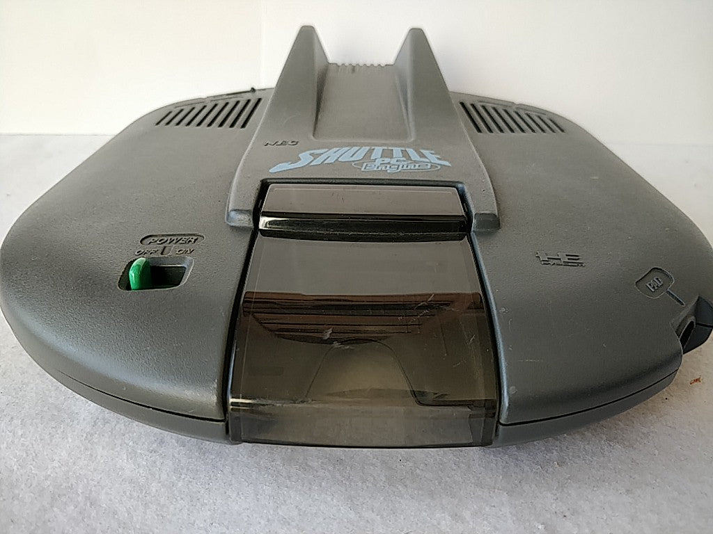 NEC PC Engine Shuttle Console(TurboGrafx-16) Pad,PSU,AV cable,Game/tested-d1028- - Hakushin Retro Game shop