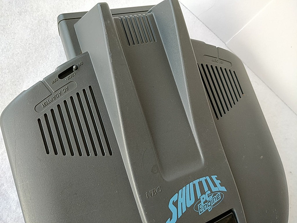 NEC PC Engine Shuttle Console(TurboGrafx-16) Pad,PSU,AV cable,Game/tested-d1028- - Hakushin Retro Game shop