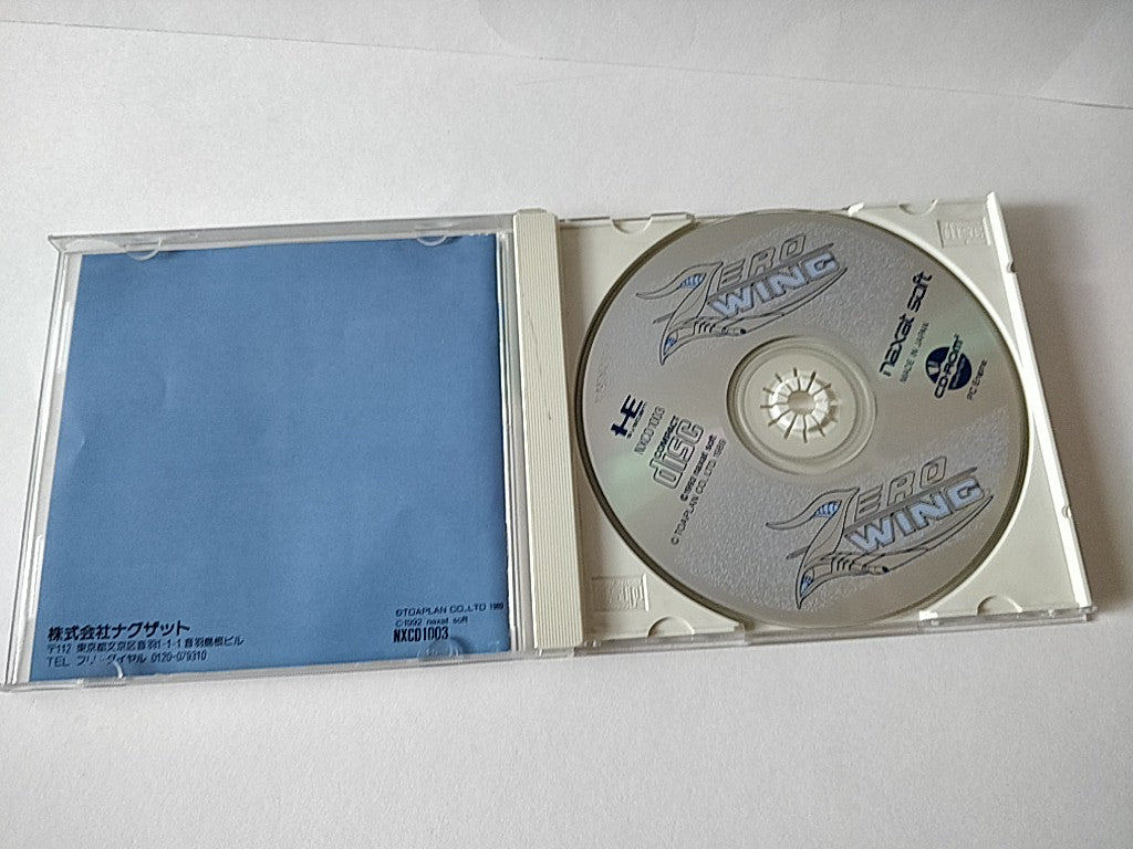Zero Wing NEC TurboGrafx-16 PCE/Game CD,manual,Spin card,Case. NTSC-J-b1104- - Hakushin Retro Game shop