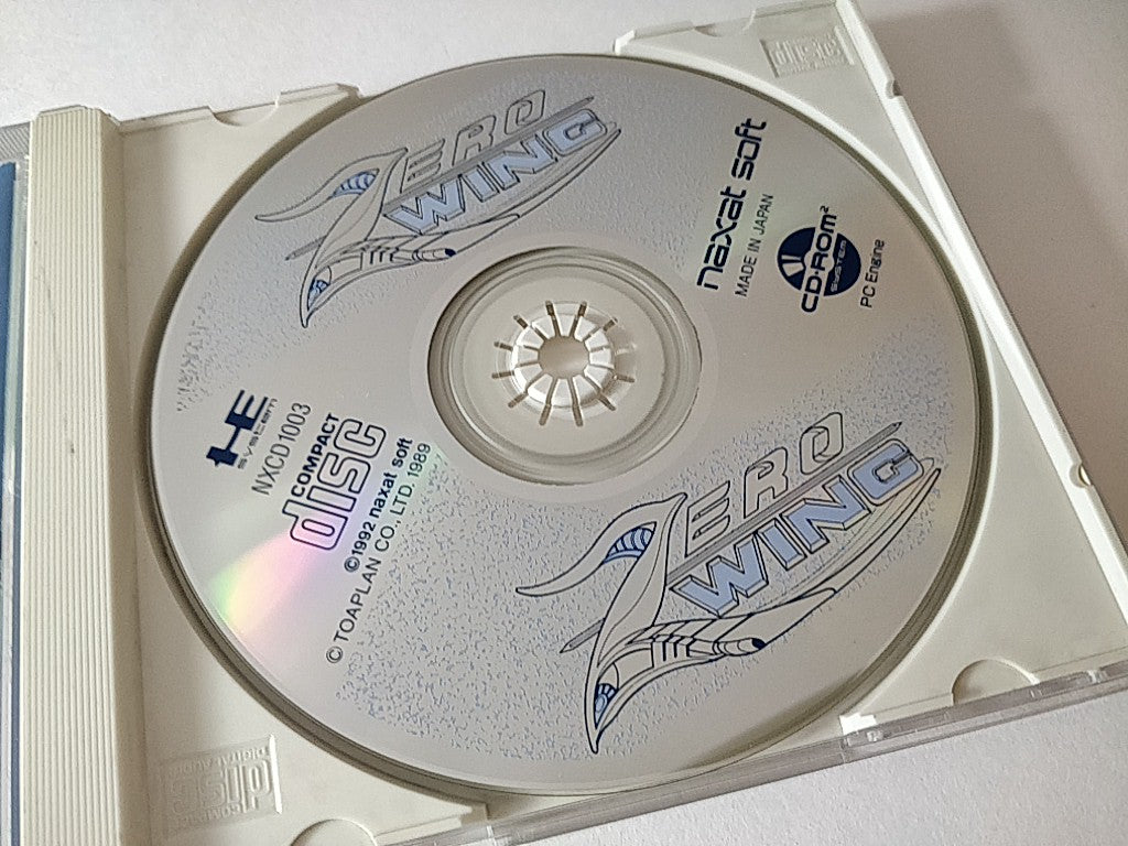Zero Wing NEC TurboGrafx-16 PCE/Game CD,manual,Spin card,Case. NTSC-J-b1104- - Hakushin Retro Game shop
