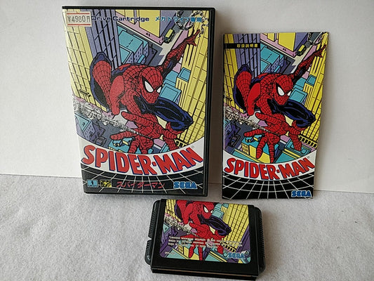 Spider Man SEGA MEGA DRIVE (Genesis ) Cartridge, Manual, Boxed set tested-d1111-