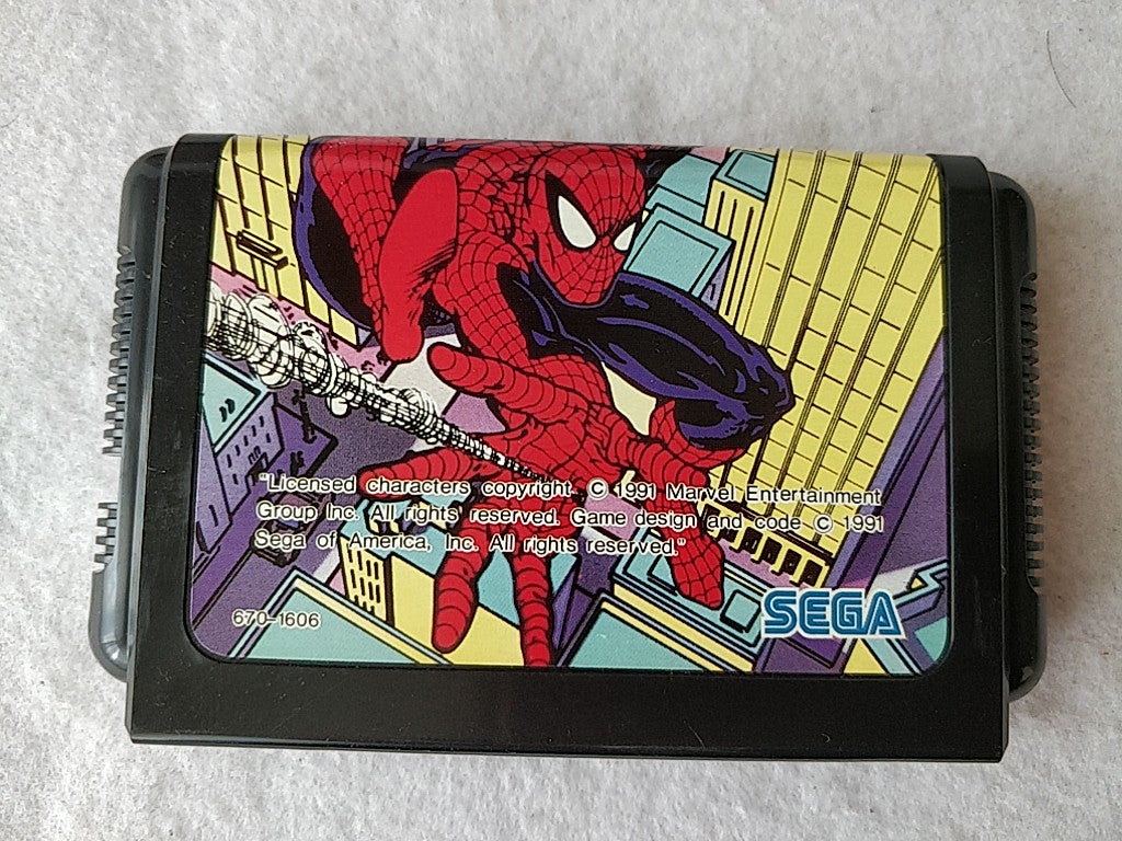 Spider Man SEGA MEGA DRIVE (Genesis ) Cartridge, Manual, Boxed set tested-d1111-
