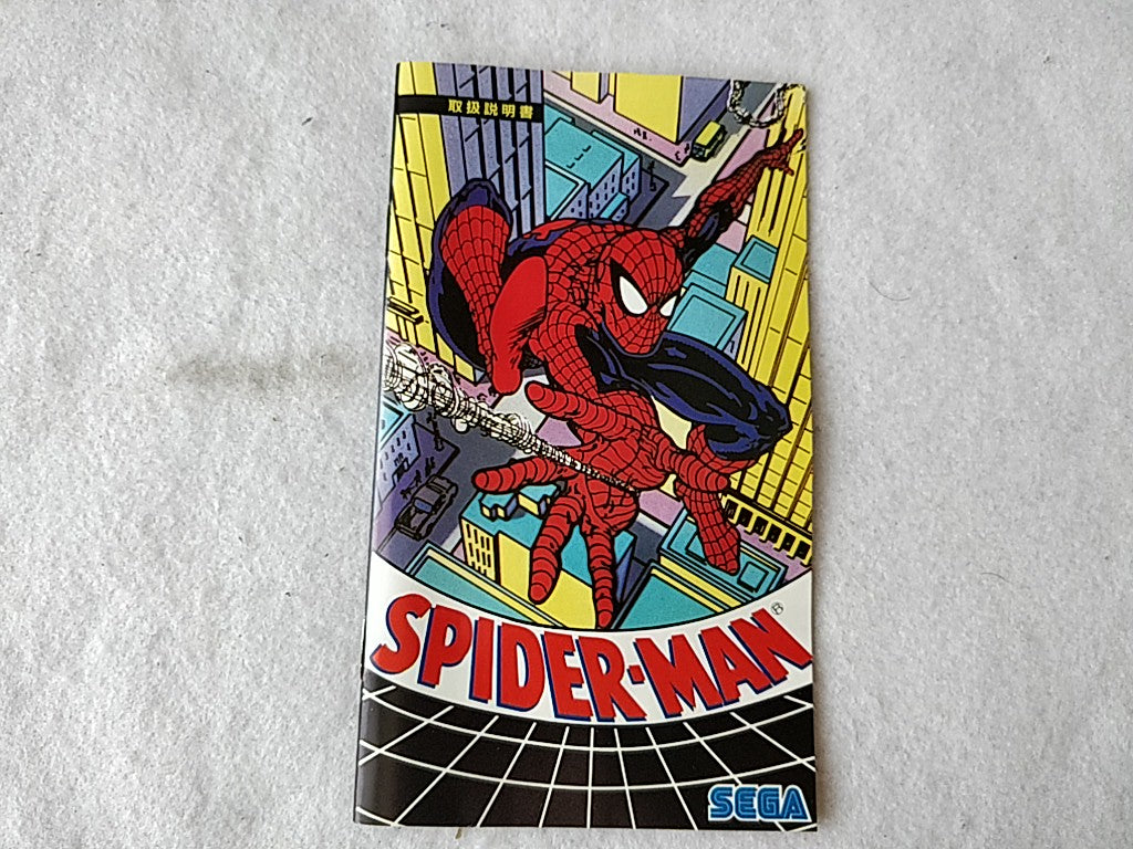 Spider Man SEGA MEGA DRIVE (Genesis ) Cartridge, Manual, Boxed set tested-d1111-
