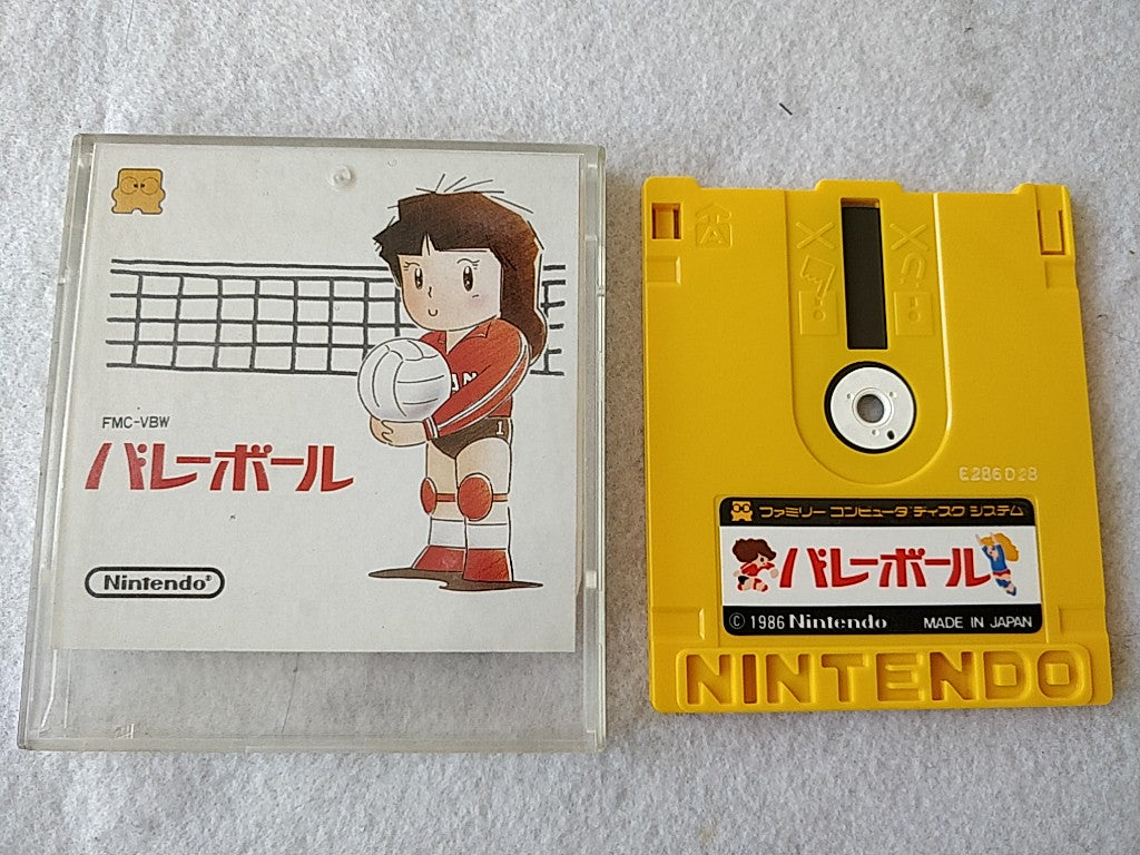 Volley ball / Super Mario Brothers 2 FAMICOM DISK SYSTEM/Disk and Case-d1111-
