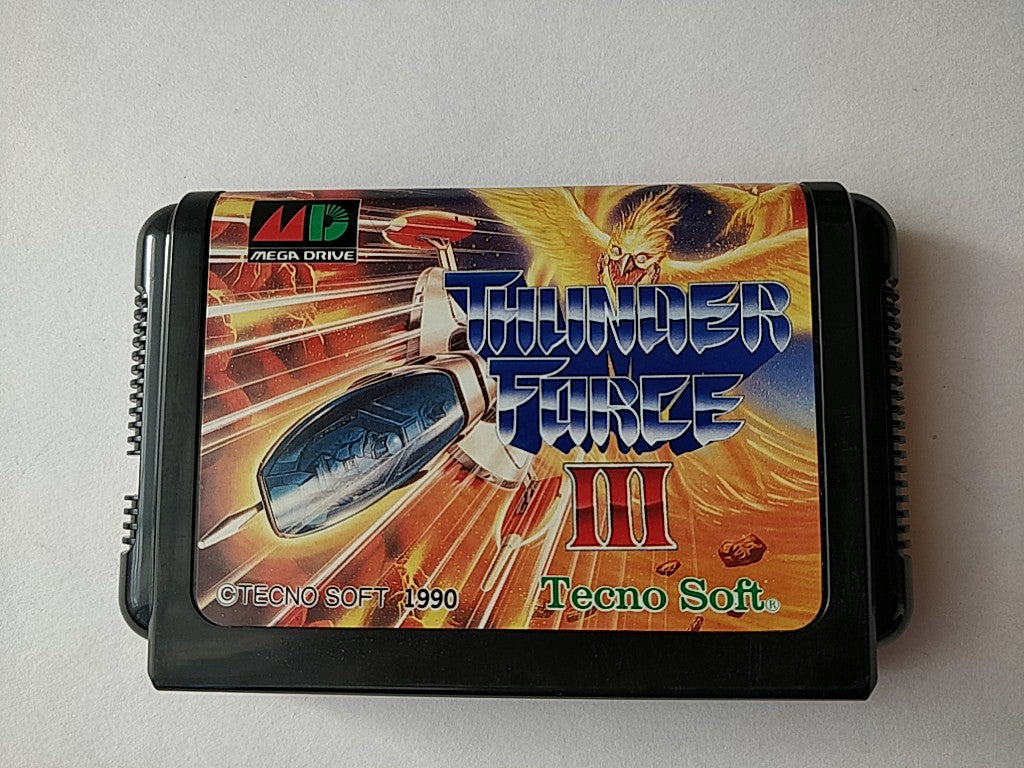 THUNDER FORCE 3 III SEGA MEGA DRIVE (Genesis ) Shooter game Cartridge set-d1209-