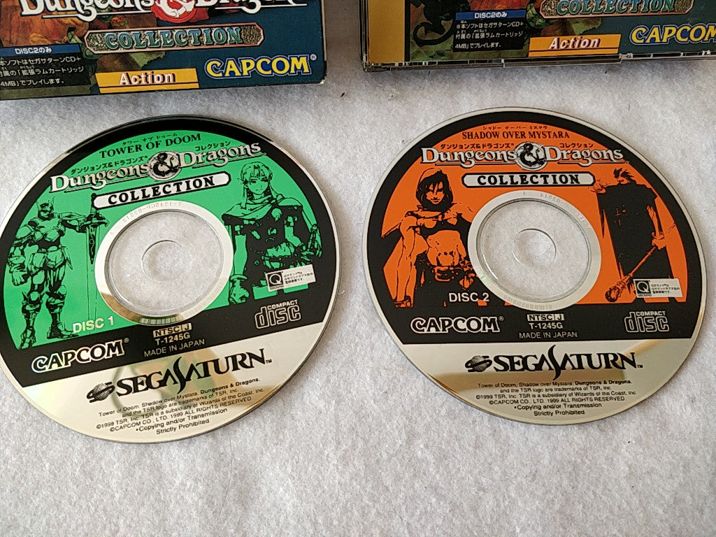 Dungeons and Dragons Collection + 4M RAM Boxed Set SEGA SATURN, Working, Japan