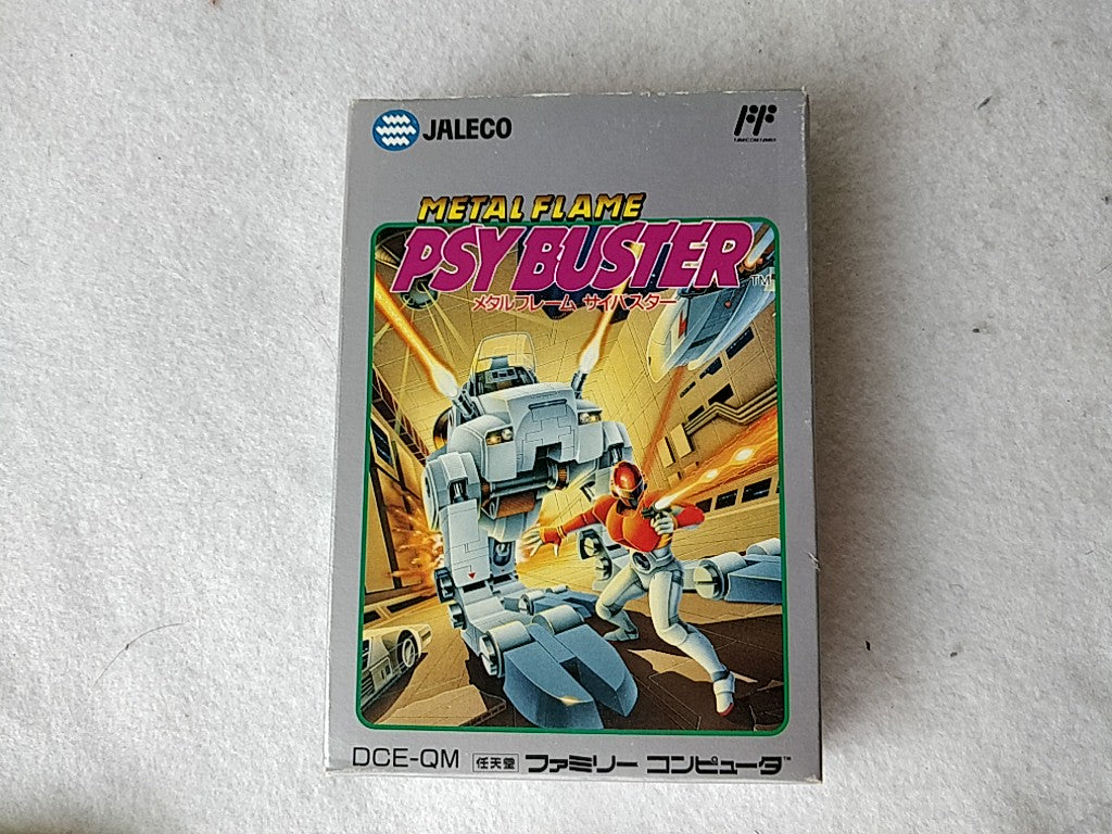 METAL FLAME PSYBUSTER Nintendo FAMICOM(NES) Cartridge, Manual, Box, Working, JP
