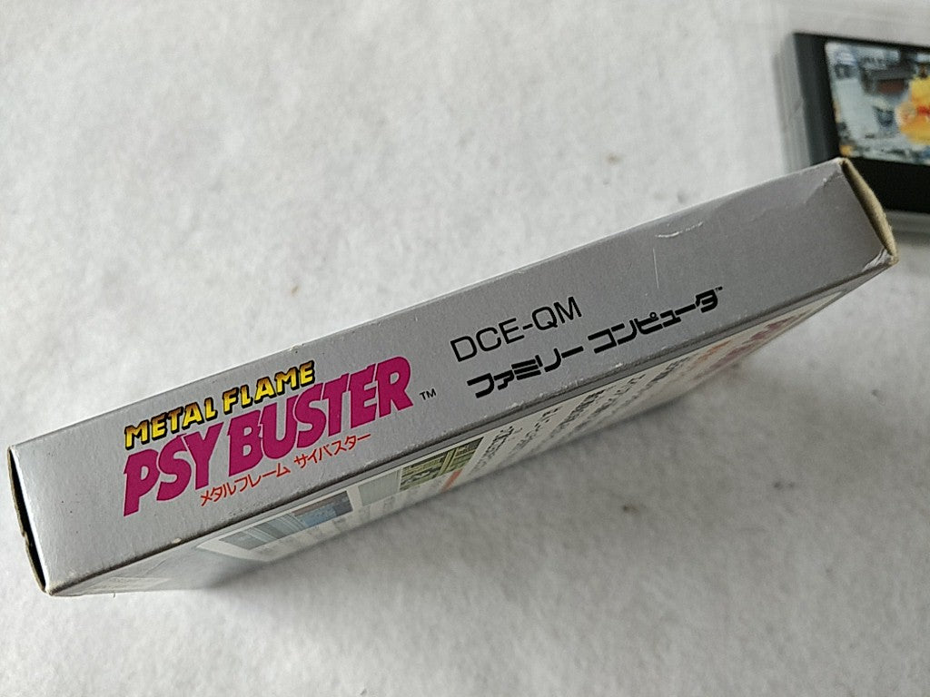 METAL FLAME PSYBUSTER Nintendo FAMICOM(NES) Cartridge, Manual, Box, Working, JP