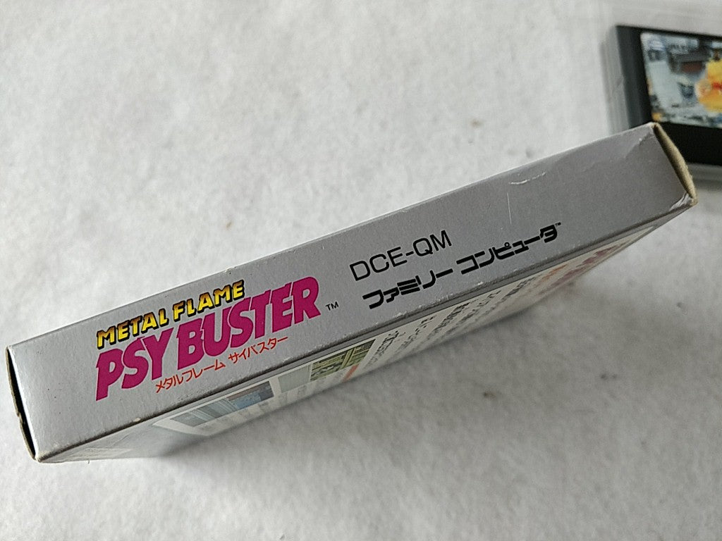 METAL FLAME PSYBUSTER Nintendo FAMICOM(NES) Cartridge,Manual,Boxed tested-e0112-