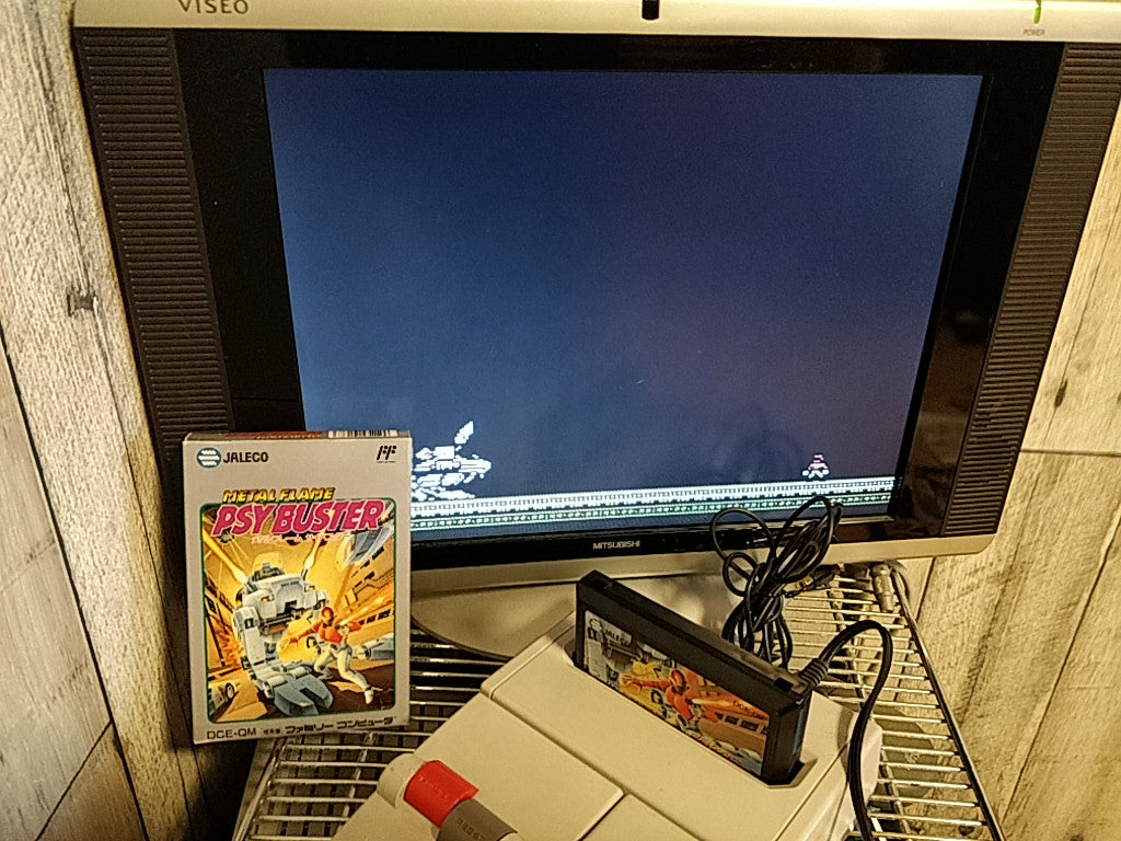 METAL FLAME PSYBUSTER Nintendo FAMICOM(NES) Cartridge, Manual, Box, Working, JP
