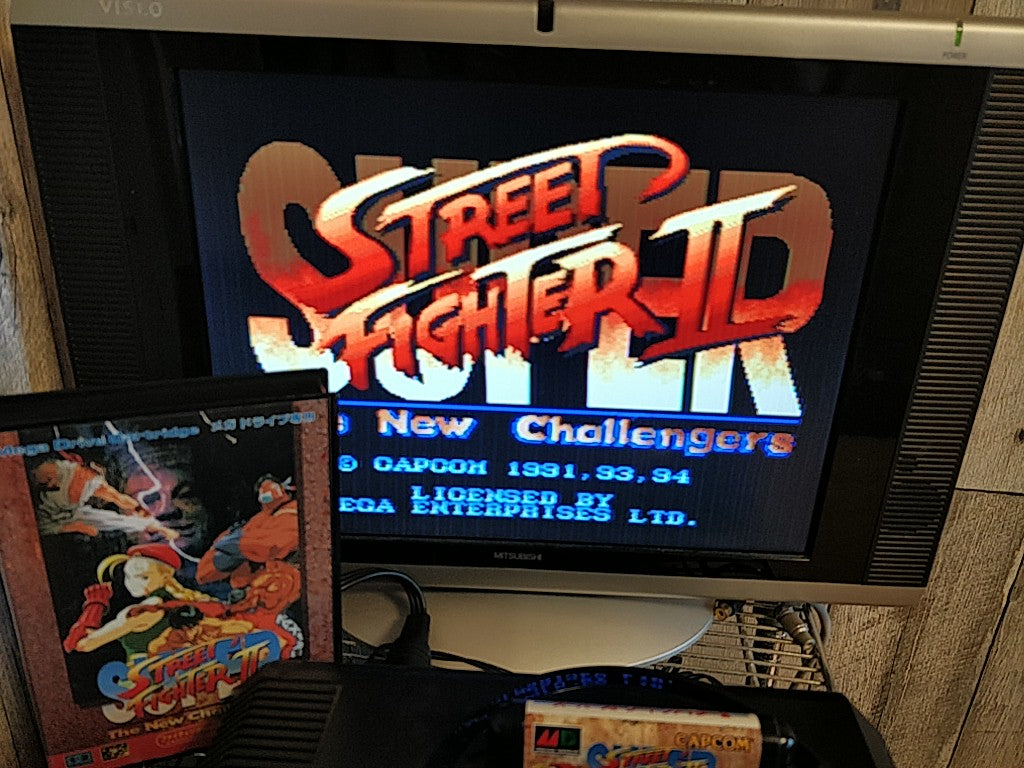 Super Street Fighter 2 SEGA MEGA DRIVE (Genesis ) game Cartridge set-e0206-