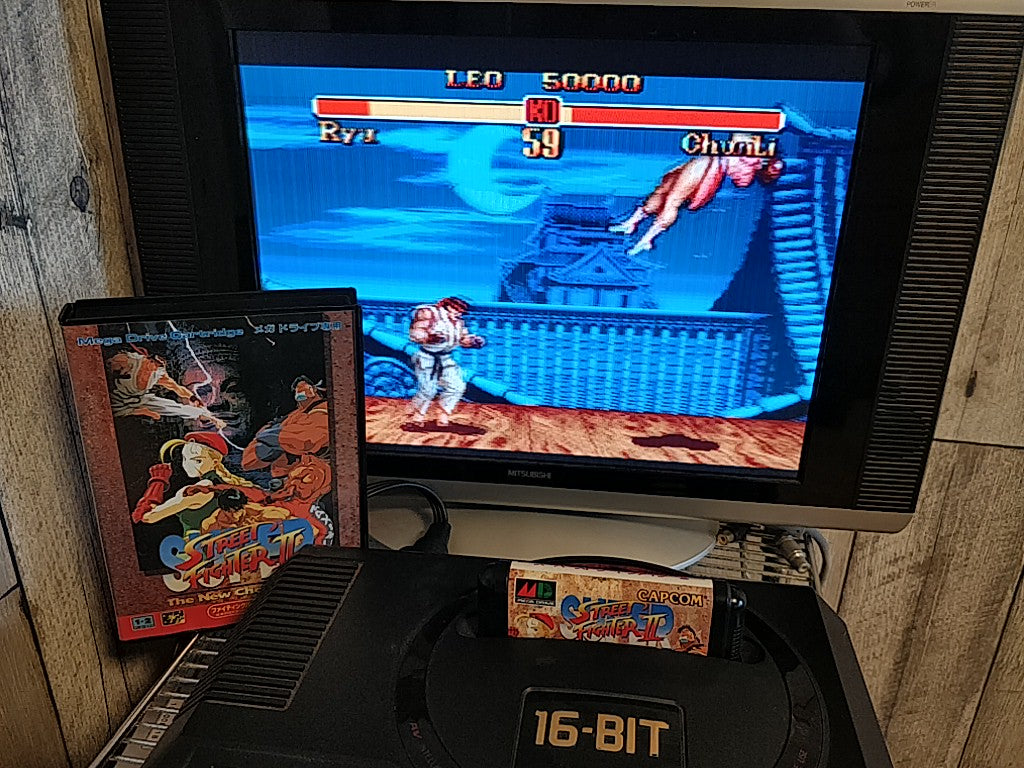 Super Street Fighter 2 SEGA MEGA DRIVE (Genesis ) game Cartridge set-e0206-