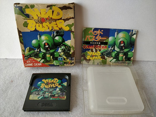 Head Buster SEGA GAMEGEAR Game Cartridge, Manual and Box set, tested-e0209-