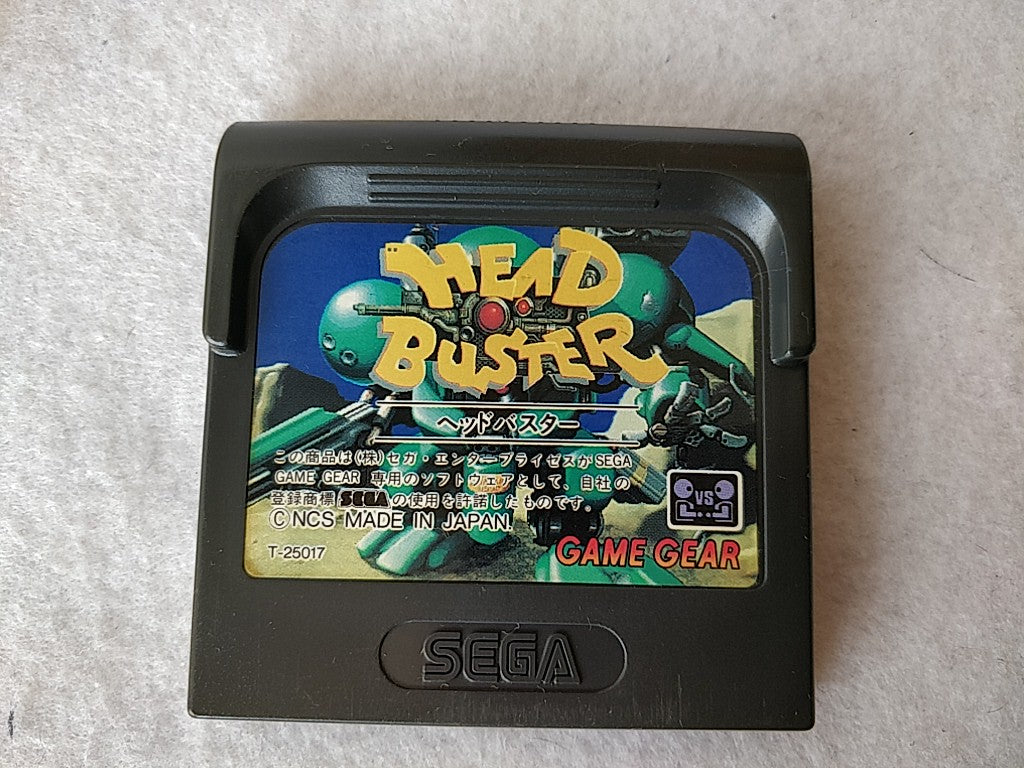 Head Buster SEGA GAMEGEAR Game Cartridge, Manual and Box set, tested-e0209-