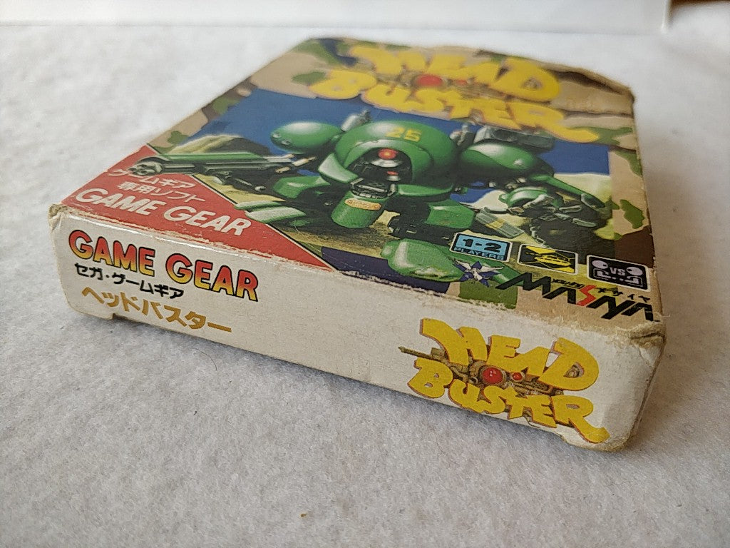 Head Buster SEGA GAMEGEAR Game Cartridge, Manual and Box set, tested-e0209-