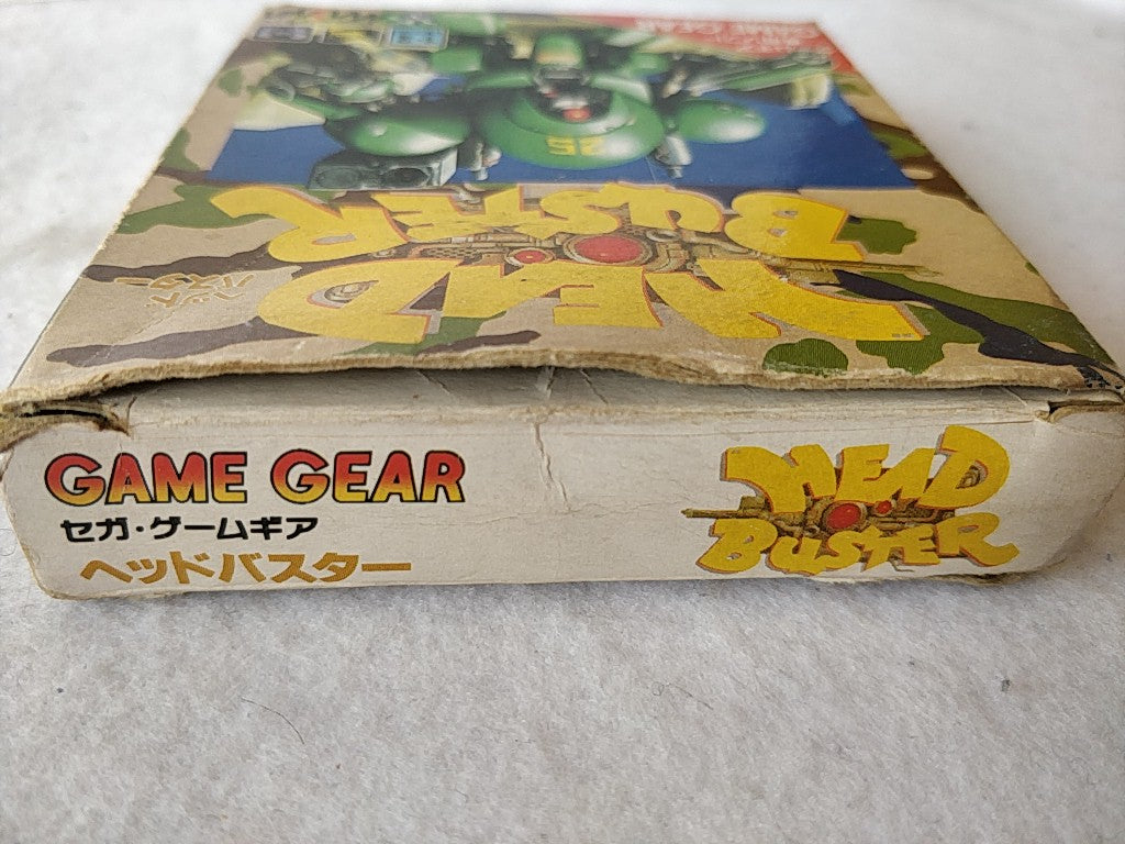 Head Buster SEGA GAMEGEAR Game Cartridge, Manual and Box set, tested-e0209-