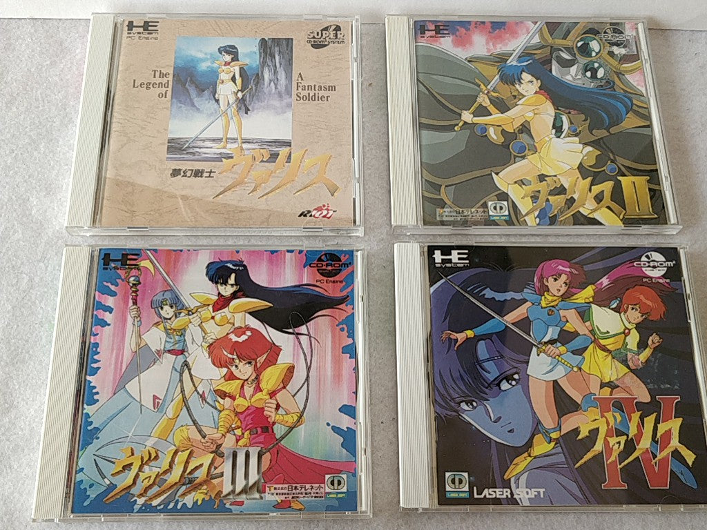 Valis The Fantasm Soldier series PC Engine CD-ROM2 PCE Game set tested-e0209-