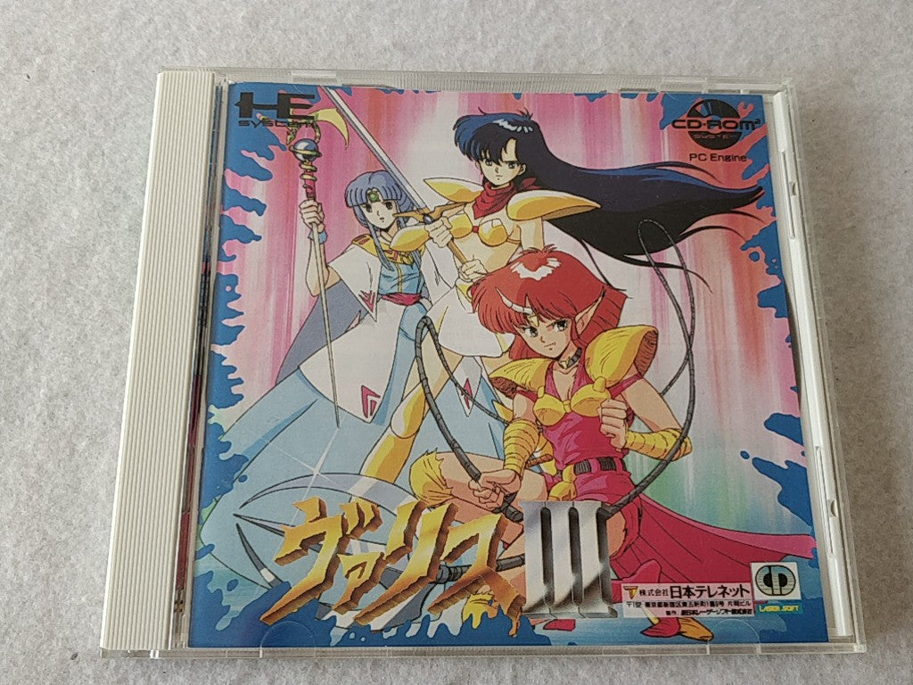 Valis The Fantasm Soldier series PC Engine CD-ROM2 PCE Game set tested-e0209-