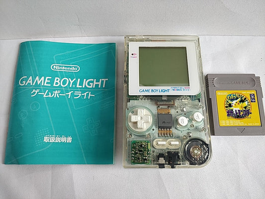 Nintendo GAMEBOY Light FAMITSU 500 Limited Clear Color Console MODEL-F02 -e214-