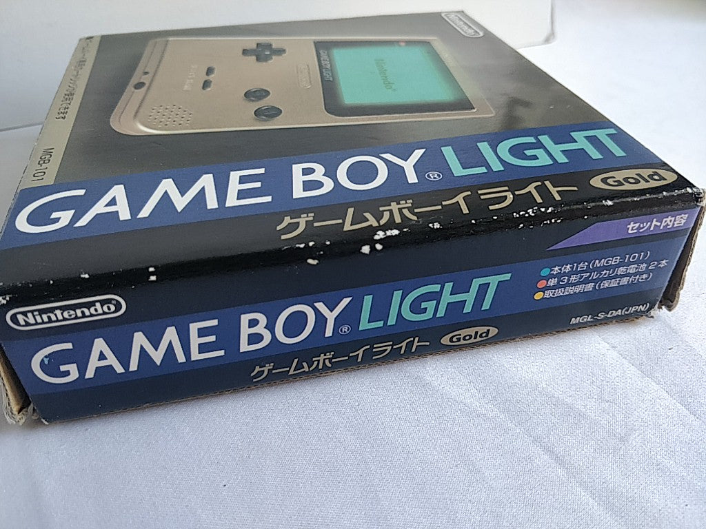 Nintendo Game boy Light Gold color console MGB-101,Manual, Boxed