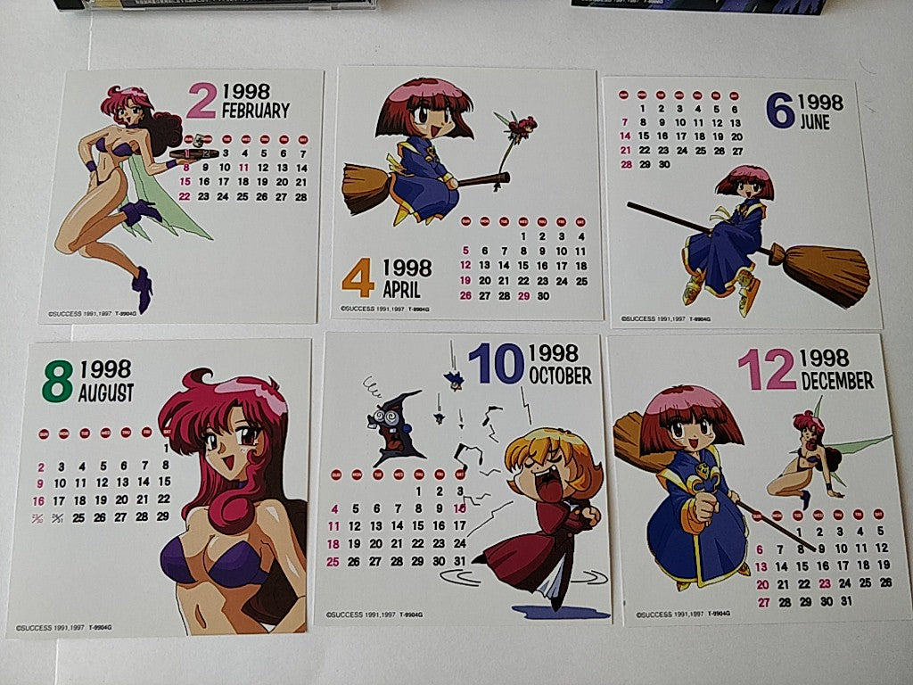 COTTON 2 SEGA SATURN Shooter Game Japan set include bonus calendar-e0316-