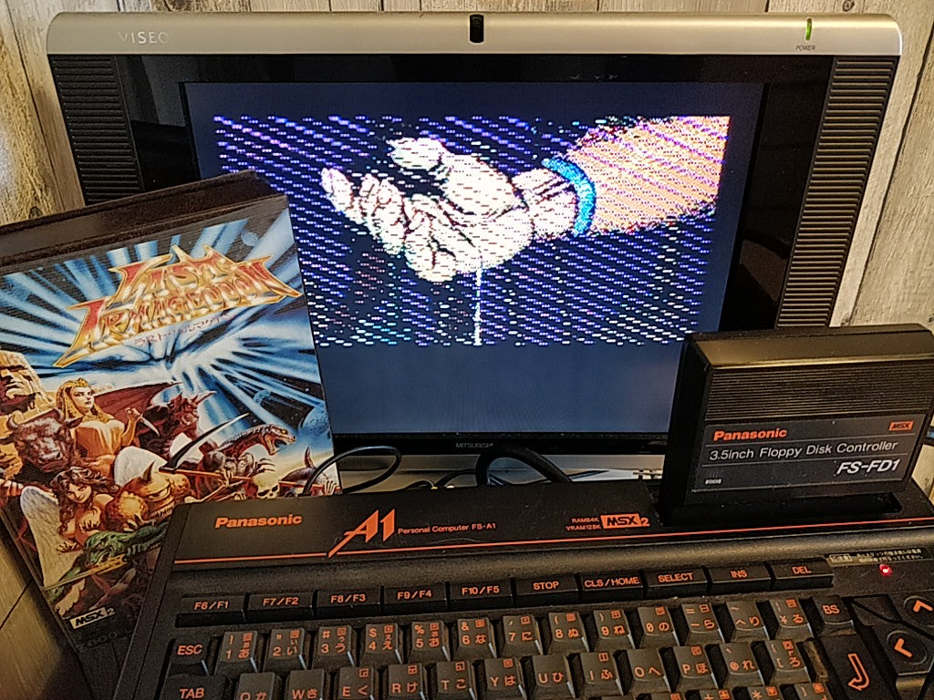 Last Armageddon MSX MSX2 Game Disk,Manual, Boxed set tested-e0325-