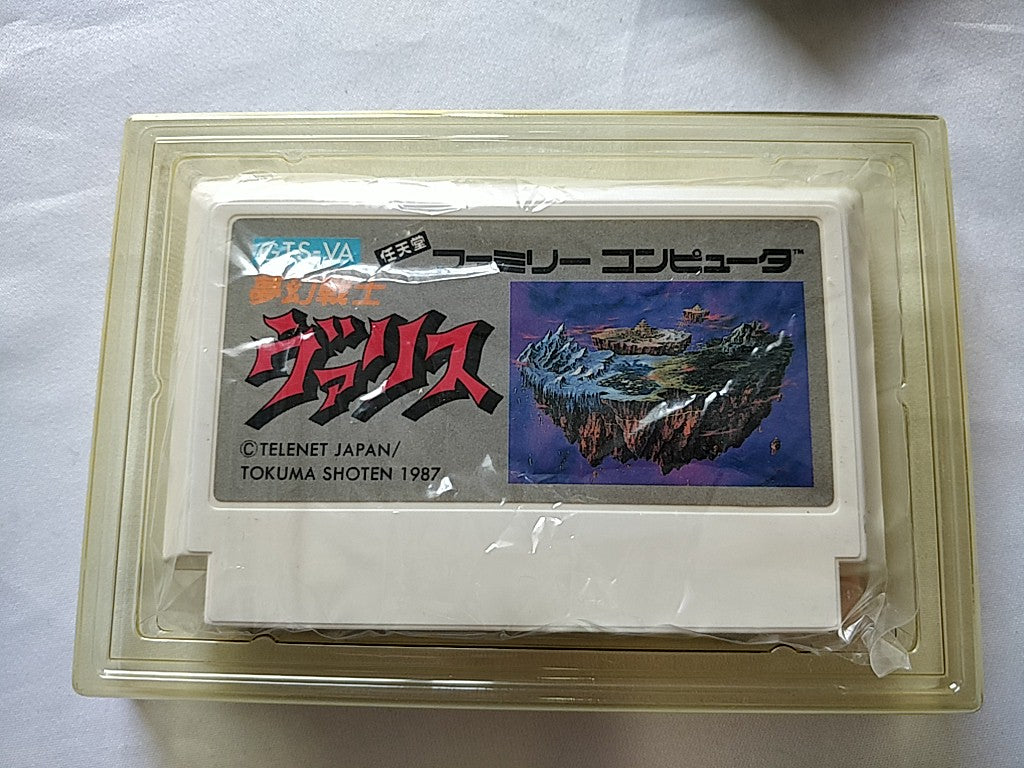 Mugen Senshi Valis Nintendo Famicom Game Cartridge,Manual, Boxed set-e0401-