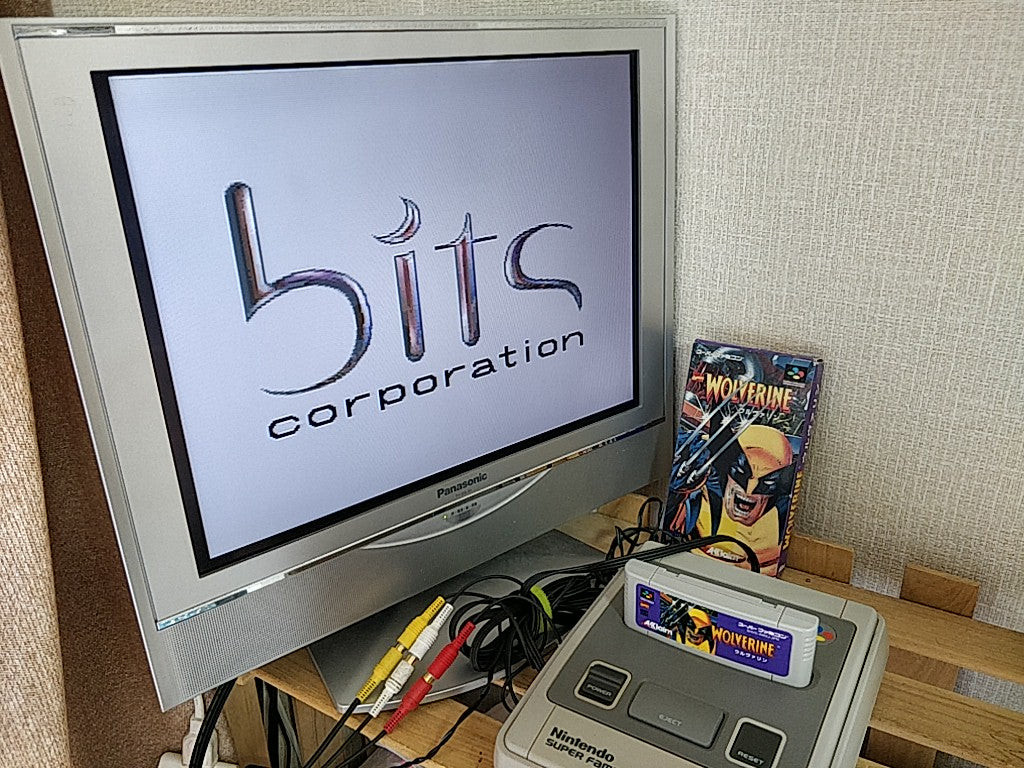 Wolverine - Adamantium Rage Super Famicom SNES Cart, Manual, Boxed set -e0413-