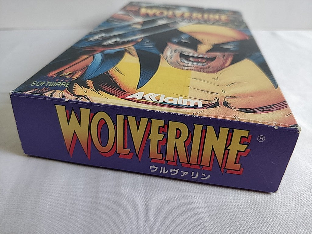 Wolverine - Adamantium Rage Super Famicom SNES Cart, Manual, Boxed set -e0413-