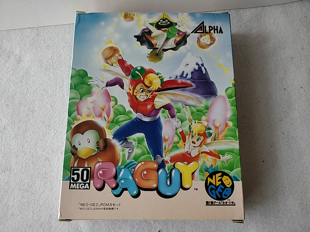 RAGUY (Blue's Journey) NEO GEO NEOGEO AES Game cartridge ,Manual