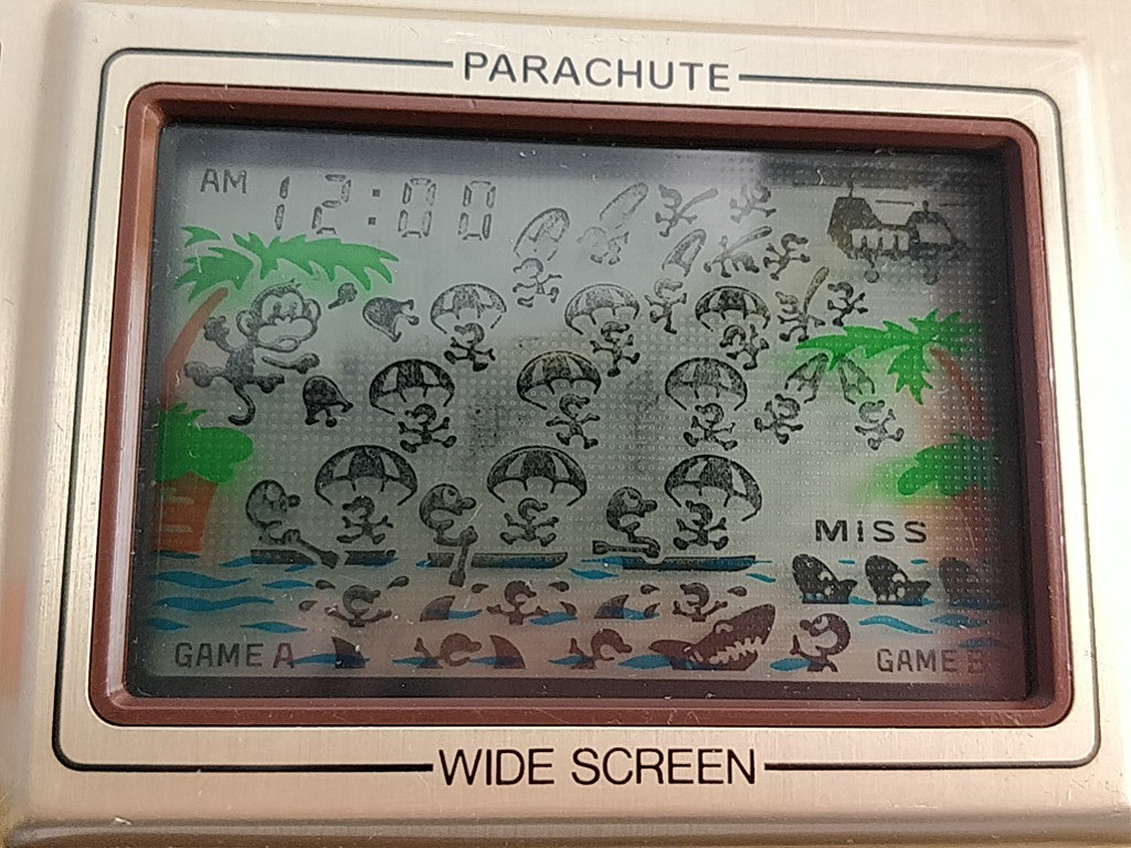 Vintage Nintendo Game & Watch Parachute wide Screen, Manual, Boxed set-e0509-