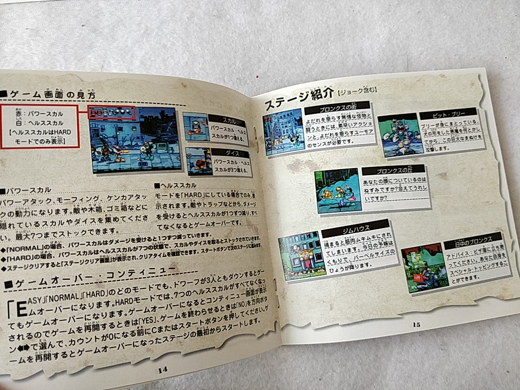 THREE DIRTY DWARVES SEGA Saturn Game Disk, Manual, Boxed set tested-d0519-