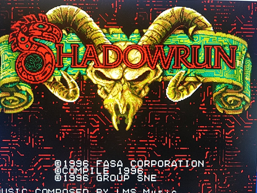 Shadowrun (Sega Genesis, 1994) Complete in Box with Manual - CIB TESTED GUC  10086013528