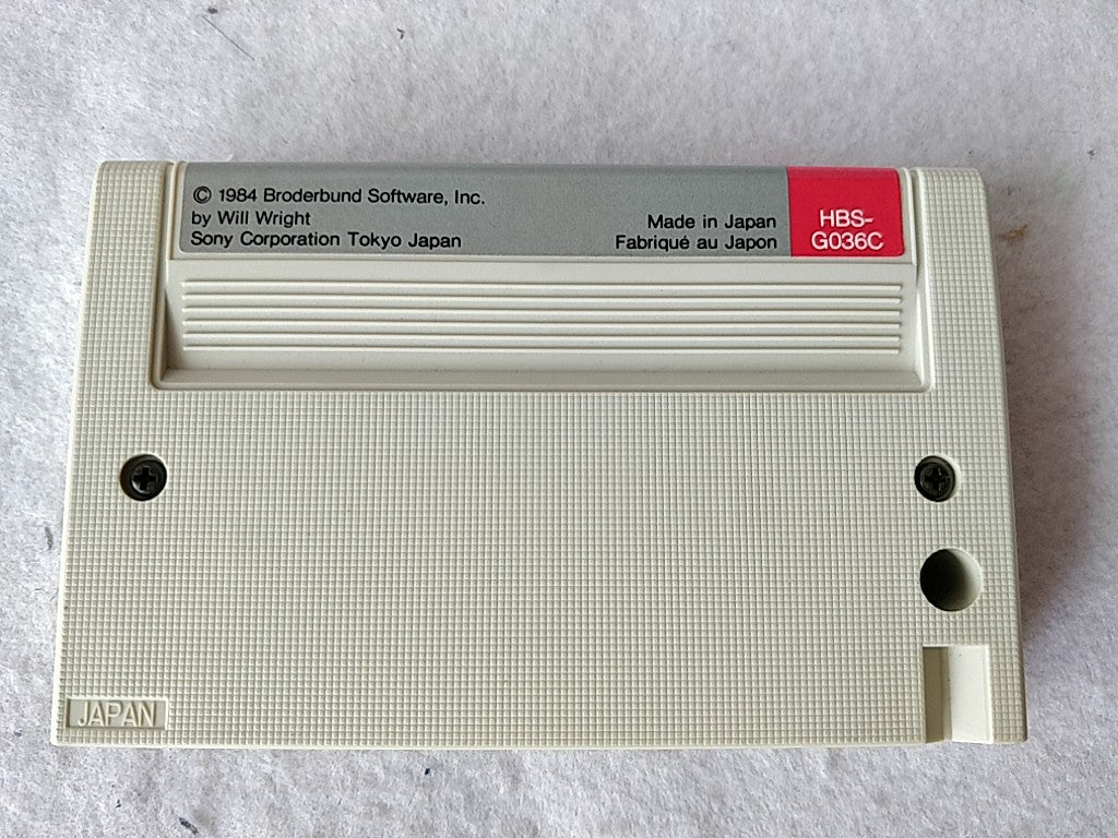 Raid on Bungeling Bay MSX/MSX2 Game Cartridge, Manual, Boxed set tested-e0526-