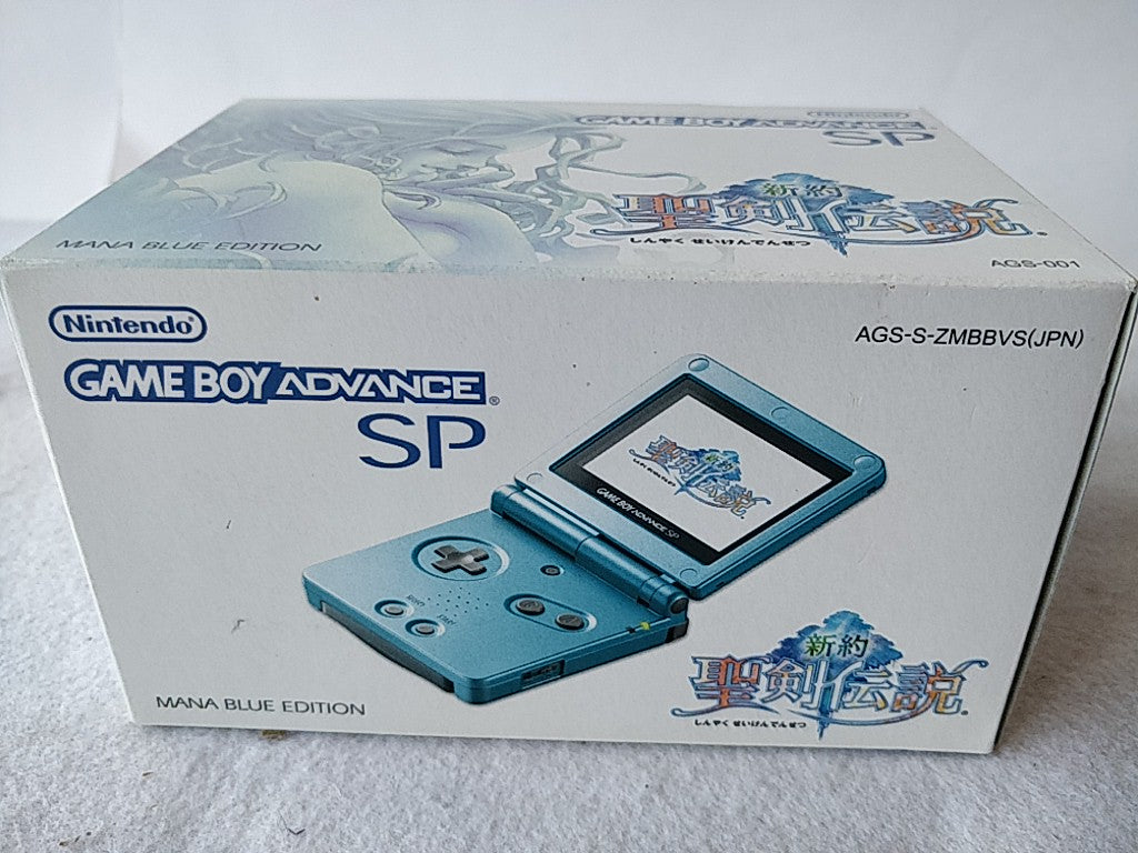 Game Boy Advance SP GBA Sword of Mana Seiken Densetsu MANA Blue Console-d0519-