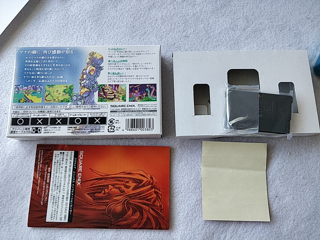 Game Boy Advance SP GBA Sword of Mana Seiken Densetsu MANA Blue Console-d0519-