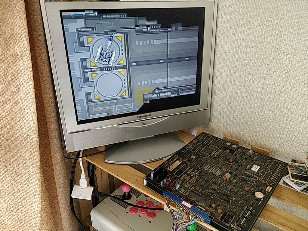 THUNDER CROSS PCB Game board and KONAMI System and Arcade Board set tested-e0601