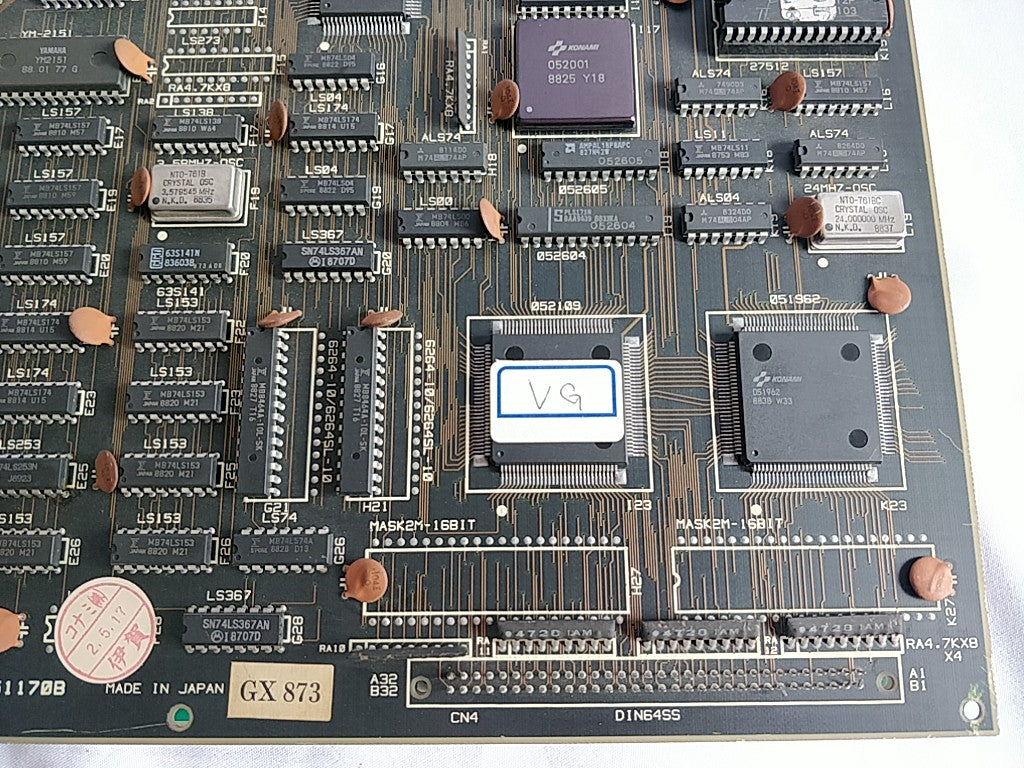 THUNDER CROSS PCB Game board and KONAMI System and Arcade Board set tested-e0601