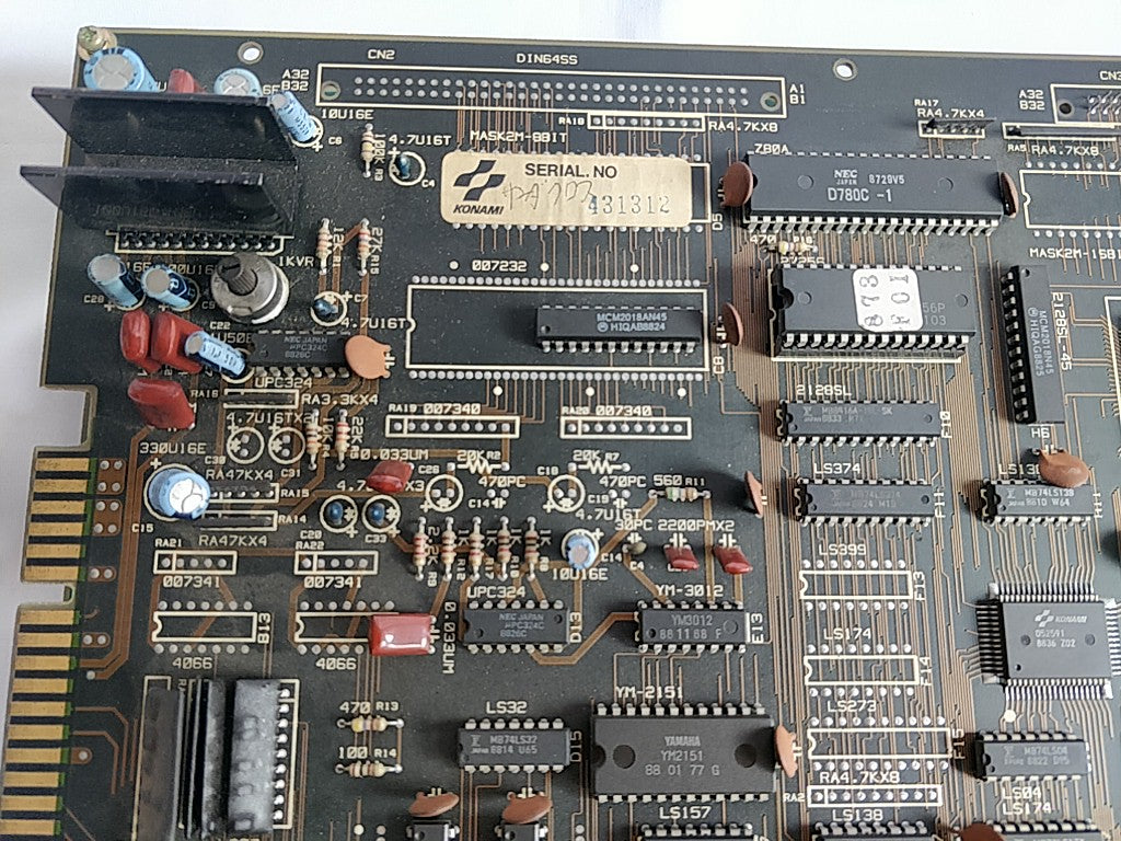 THUNDER CROSS PCB Game board and KONAMI System and Arcade Board set tested-e0601