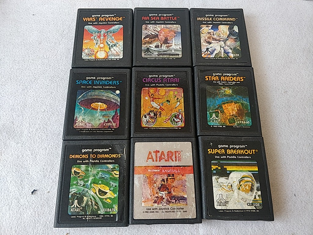 Whole sale Lot of 13 ATARI 2600 game cartridge set/Not tested-e0604-