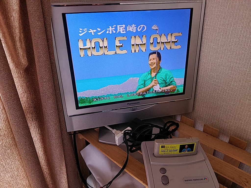 Nintendo Super Famicom Jr. (SNES) Console,Pad,AV cable,Games set/tested-d0608-