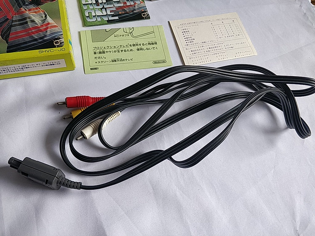 Nintendo Super Famicom Jr. (SNES) Console,Pad,AV cable,Games set/tested-d0608-