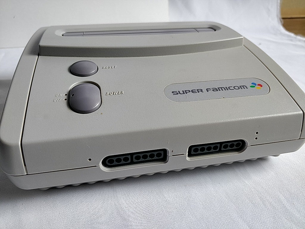 Nintendo Super Famicom Jr. (SNES) Console,Pad,AV cable,Games set/tested-d0608-