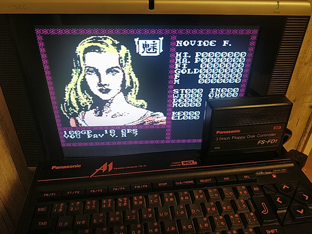 XANADU -Dragon Slayer II- MSX2 3.5 2DD, Game disk, boxed set/ tested-e0529-